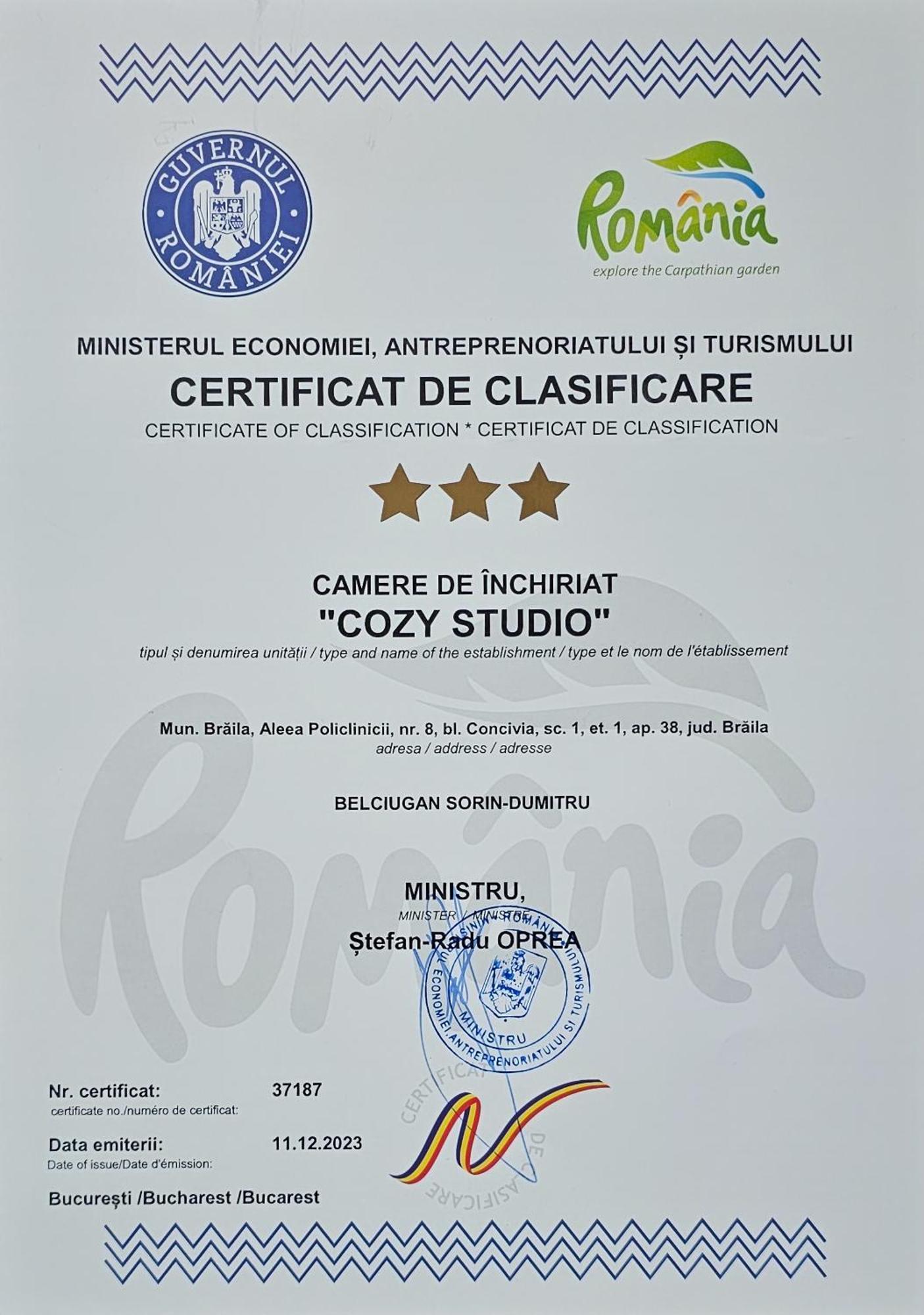Cozy Studio Brăila Exterior foto